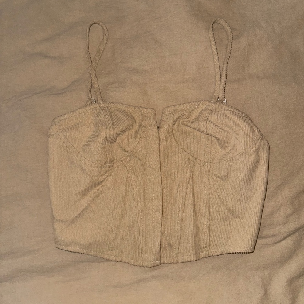 Cider corduroy corset top